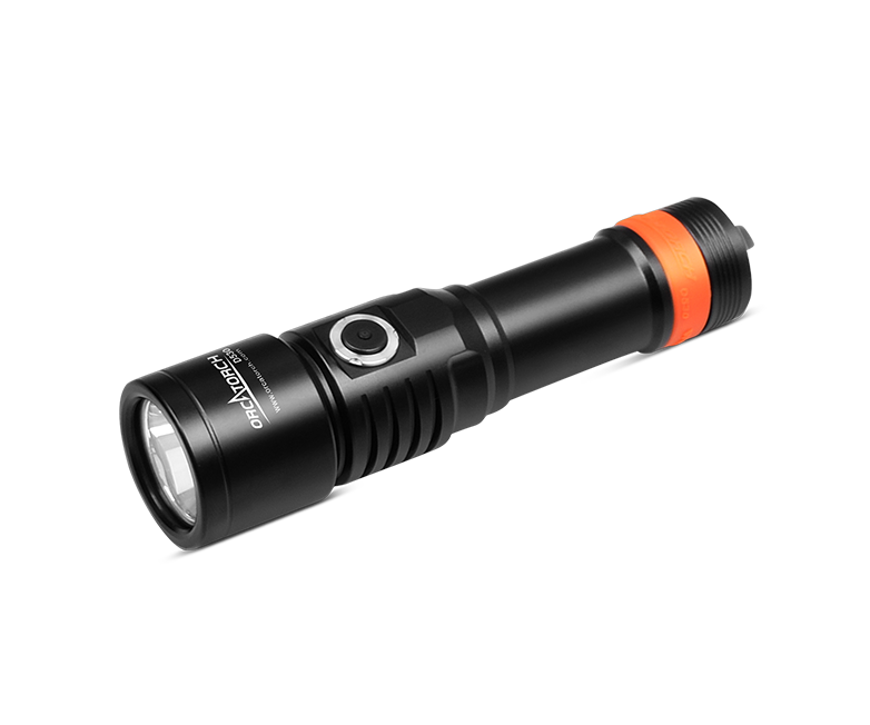 OrcaTorch D530 1300 Lumens Dive Light for divers 8 Degree Super Focus Beam Angle - OrcaTorch Technology Limited