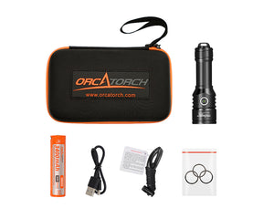OrcaTorch D570-GL 2.0 1500 Lumens Green Laser Dive Light for Diving