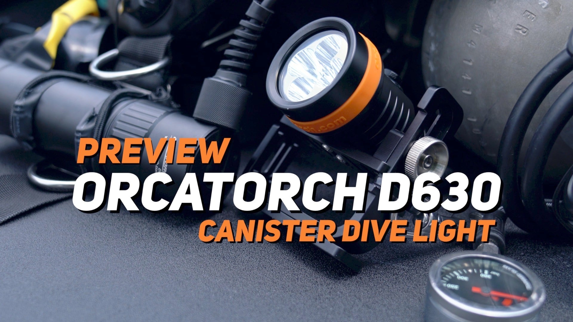 【VIDEO】OrcaTorch D630 Technical Dive Light Preview