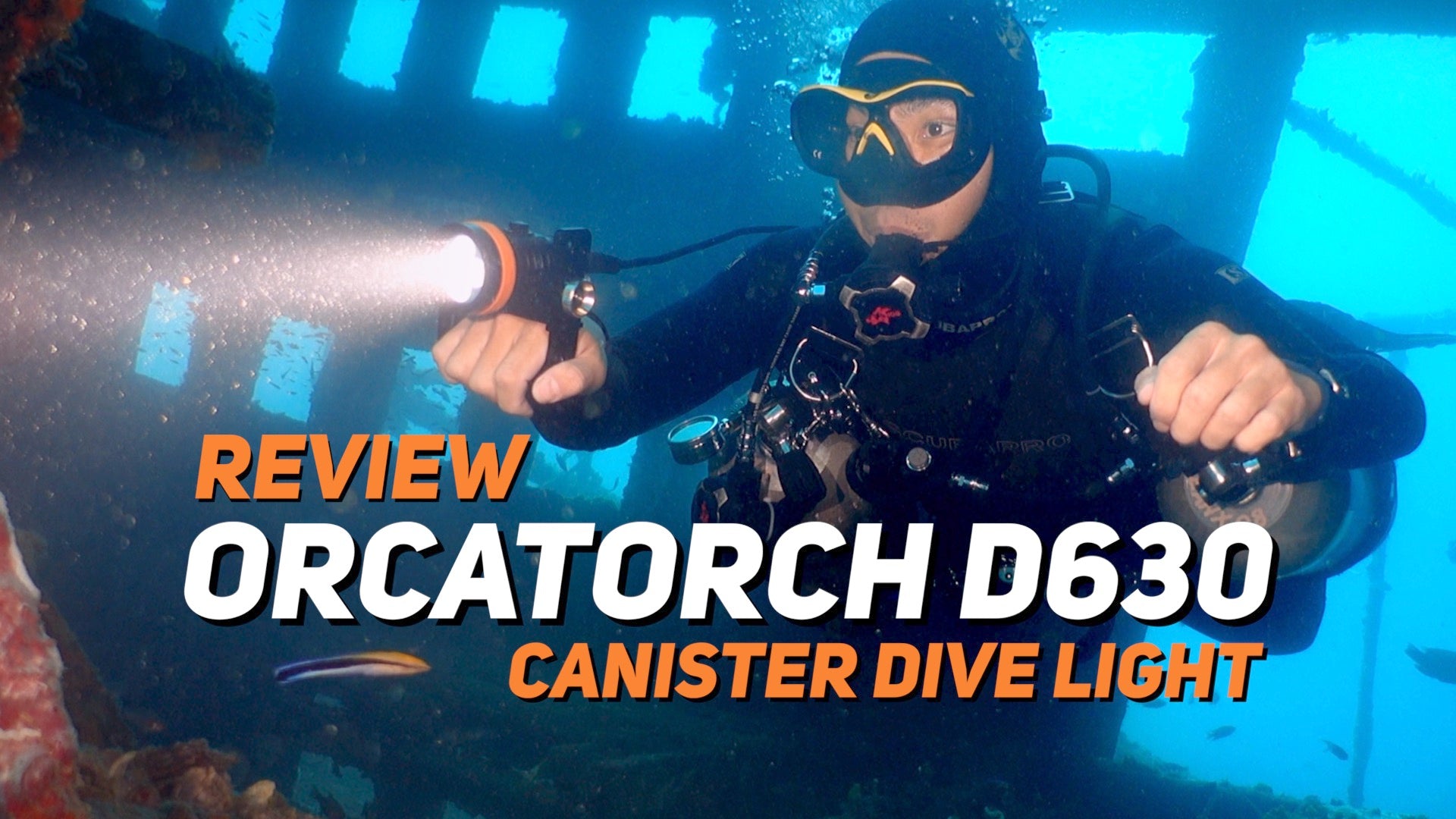 [VIDEO] OrcaTorch D630 Canister Light Review for Technical Diving