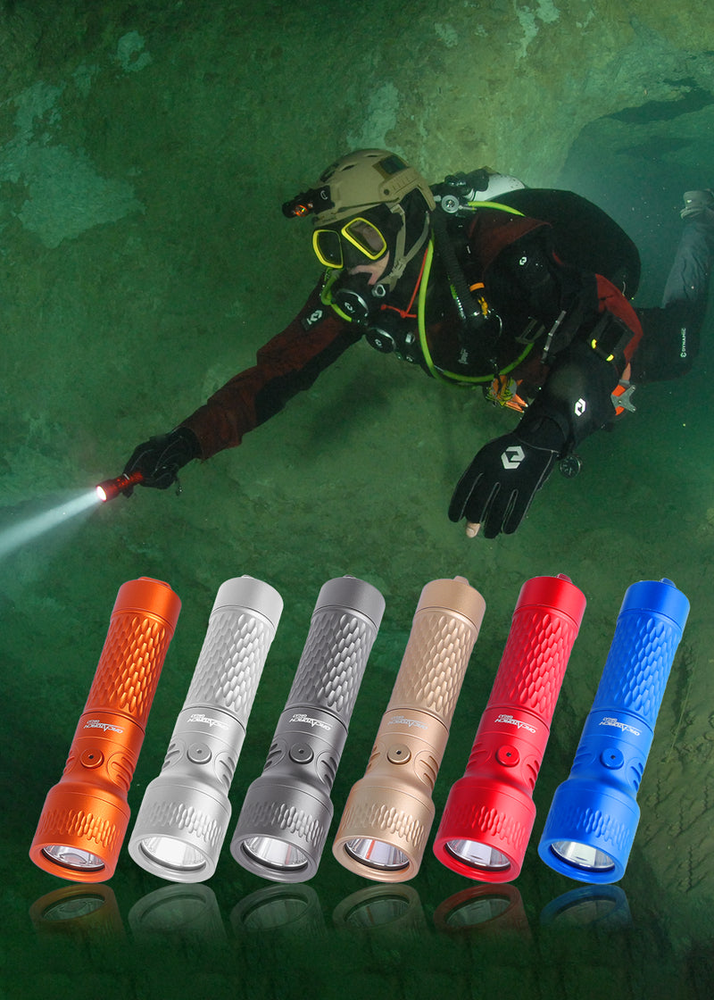 ORCA7 Dive Light 6 Color Options