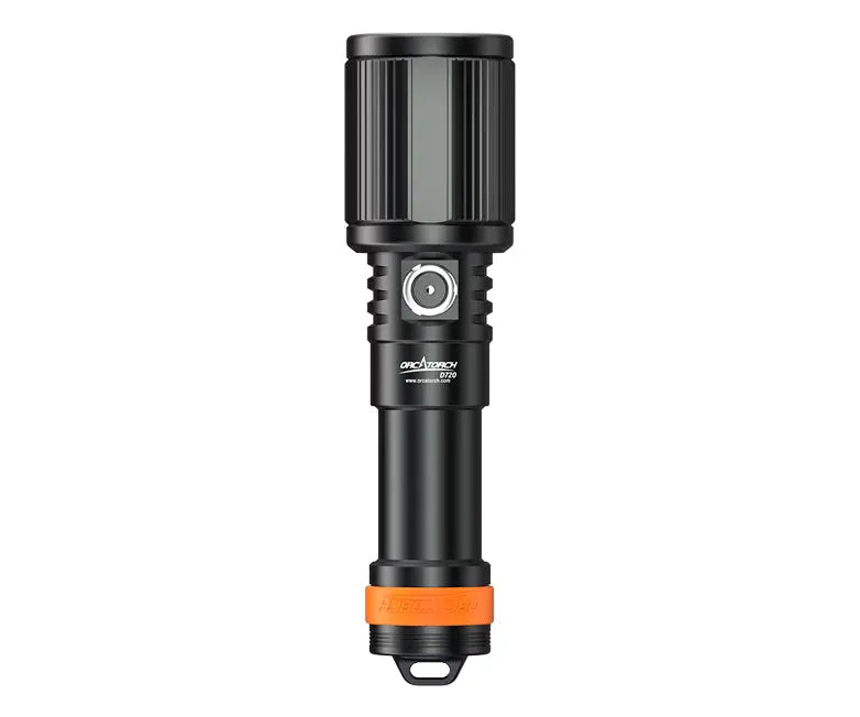 OrcaTorch D720 Long Beam Dive Light 1300m Beam Angle Adjustable