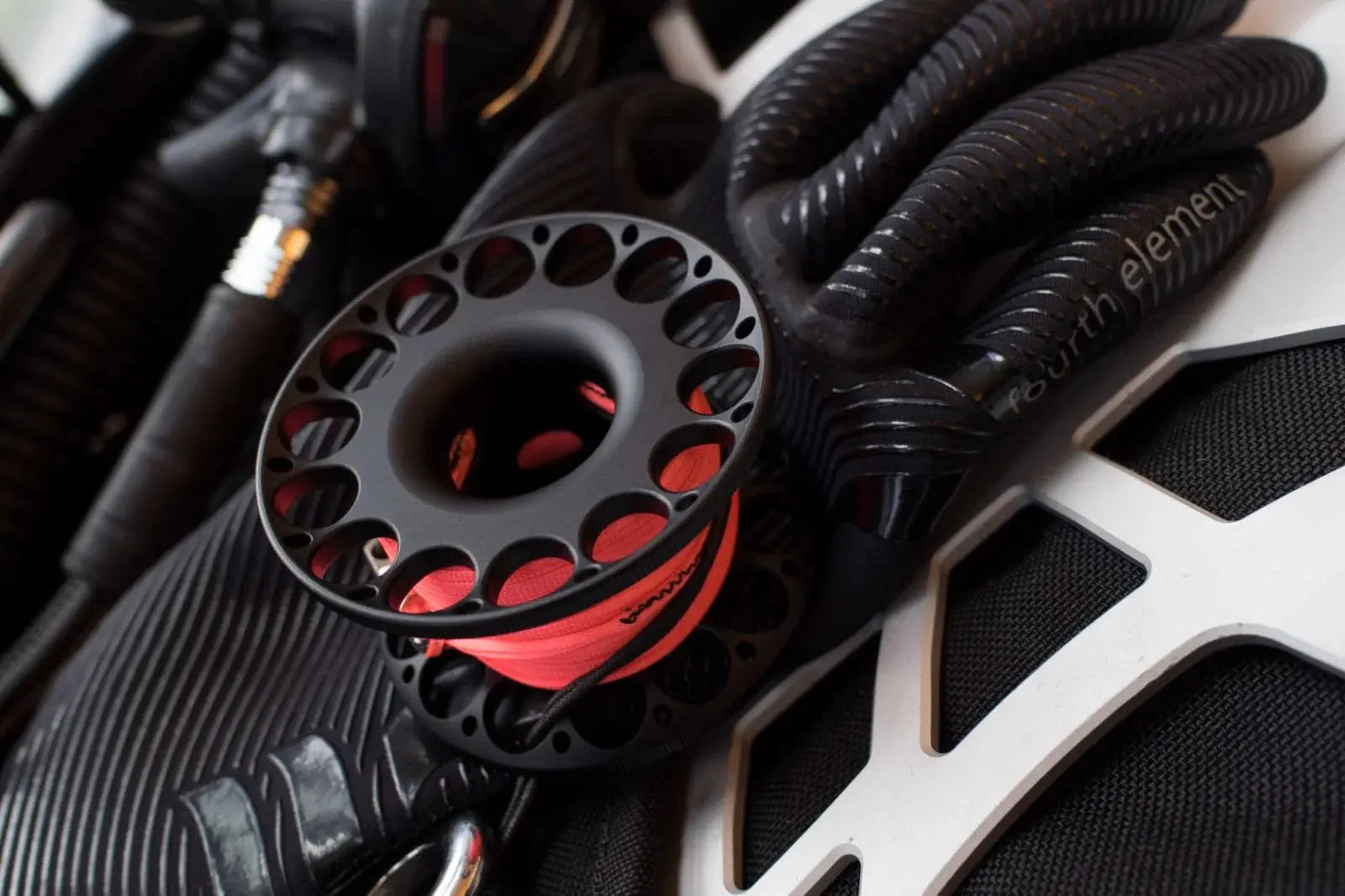 Phantom 30M Scuba Diving Reel Spool Finger Aluminum for Cave Diving, Wreck Diving, etc OrcaTorch Dive Lights