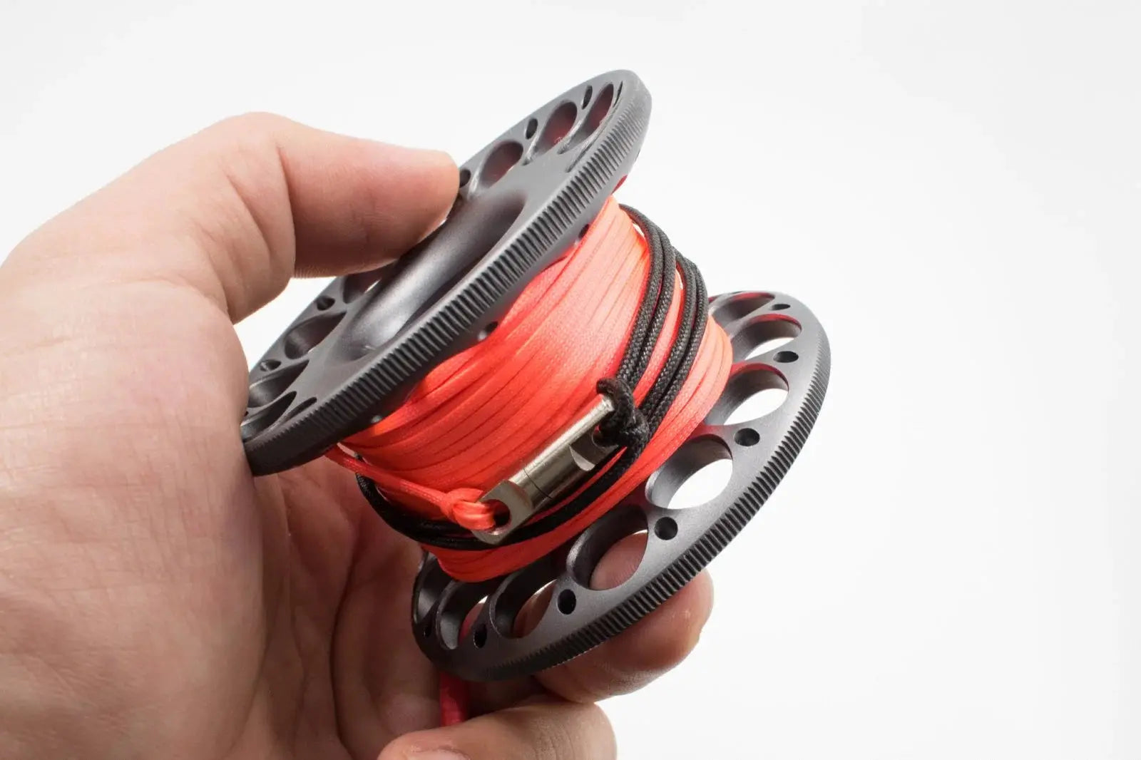 Phantom 30M Scuba Diving Reel Spool Finger Aluminum for Cave Diving, Wreck Diving, etc OrcaTorch Dive Lights