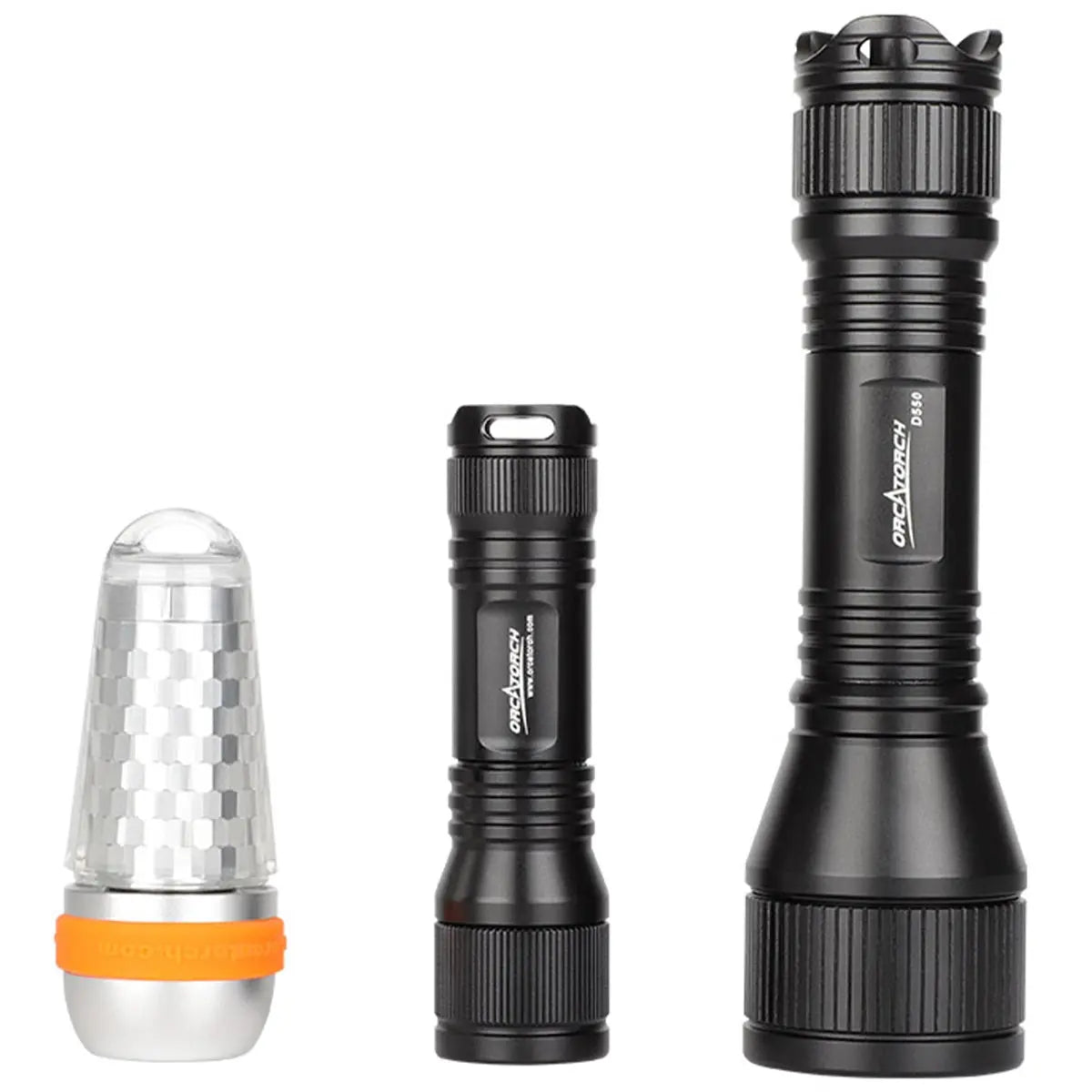 Pacchetto luce per pesca subacquea OrcaTorch SP550 e luce per immersio