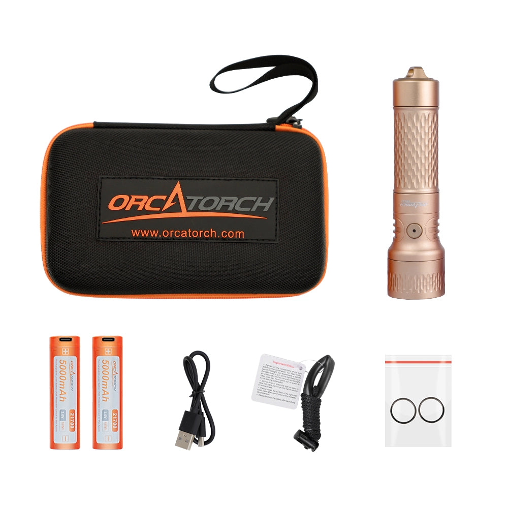 Orca Torch OrcaTorch ORCA7 Compact Backup Dive Light 3000 Lumens | Everyday Prima