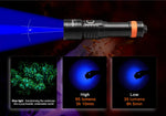 OrcaTorch D530 1300 Lumens Dive Light for divers 8 Degree Super Focus Beam Angle 18650 Battery