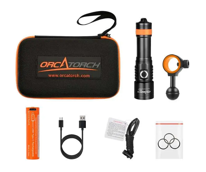 ORCATORCH D530V 1200 lumens Underwater Video Light - OrcaTorch Dive