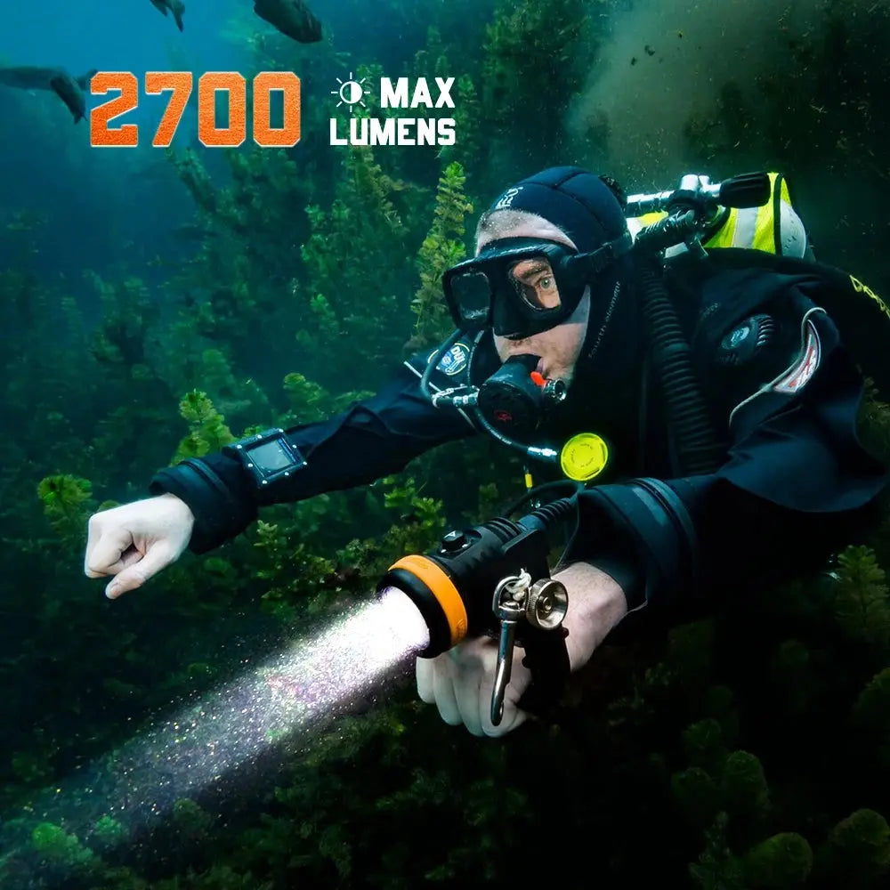 OrcaTorch D620 V2.0 2700 Lumens Primary Canister Dive Light OrcaTorch D620 V2.0 2700 Lumens Primary Canister Dive Light