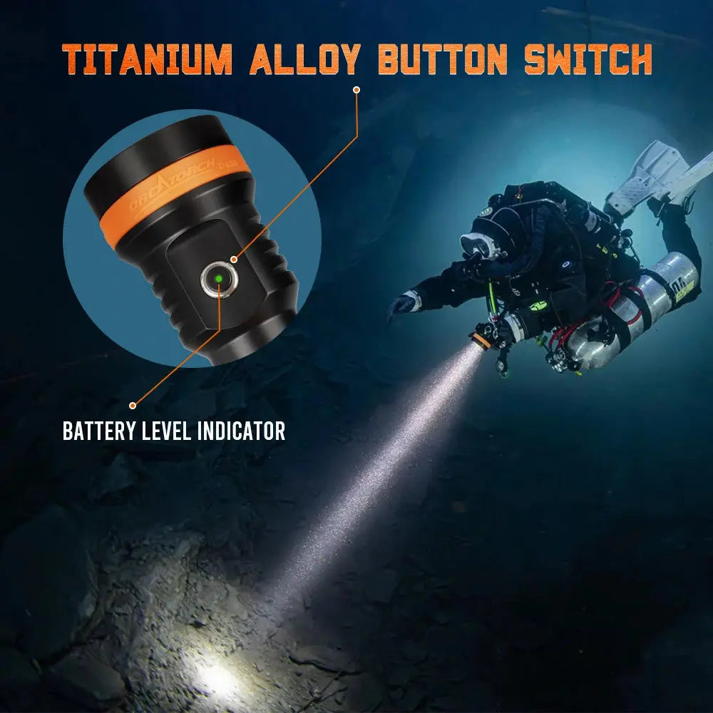 Canister Dive Light OrcaTorch D630 V2.0 for Technical Diving Canister Dive Light OrcaTorch D630 V2.0 for Technical Diving