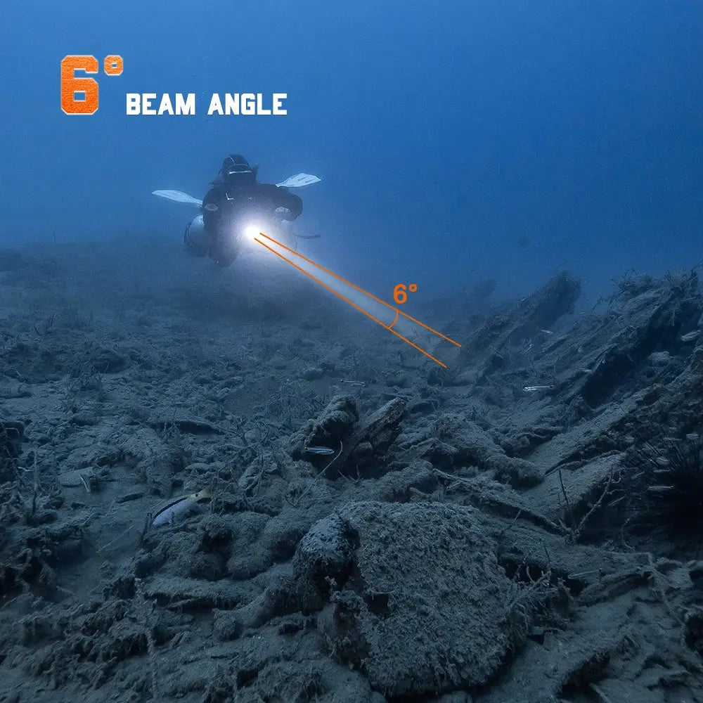 OrcaTorch D700 Diving Flashlight 1700 Lumens for Underwater Adventures