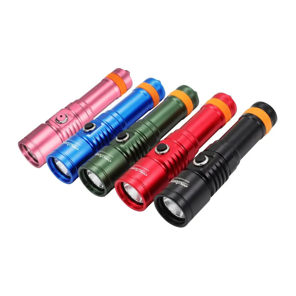 best rechargeable flashlight scuba OrcaTorch D570-GL 2.0 1500 Lumens Dive Light And Green Laser This top 1300-Lumen Narrow-Beam Light with Tail