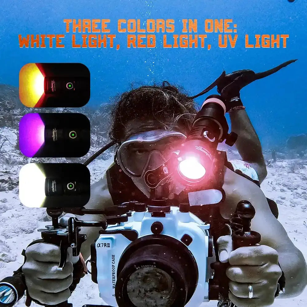 Underwater Light for Gopro D710V from OrcaTorch with 3 Underwater Light for Gopro D710V from OrcaTorch with 3