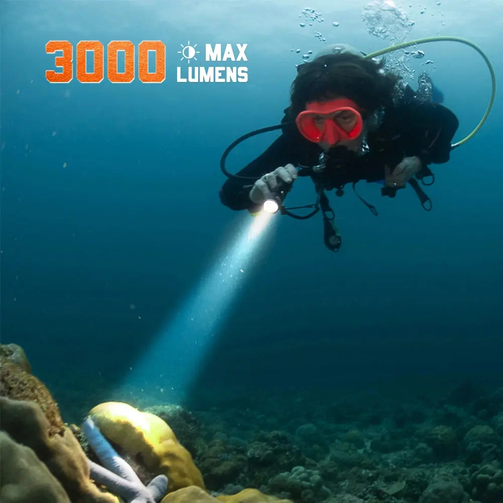 OrcaTorch D710 Best-selling Dive Light Max 3000 Lumens OrcaTorch D710 Best-selling Dive Light Max 3000 Lumens