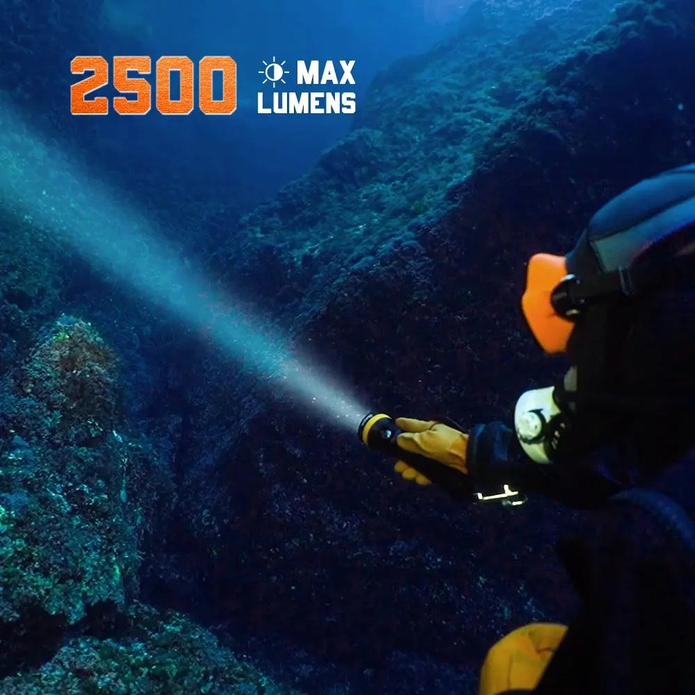 OrcaTorch D850 2500 Lumens Portable Dive Light with 6° Super Focus OrcaTorch D850 2500 Lumens Portable Dive Light with 6° Super Focus