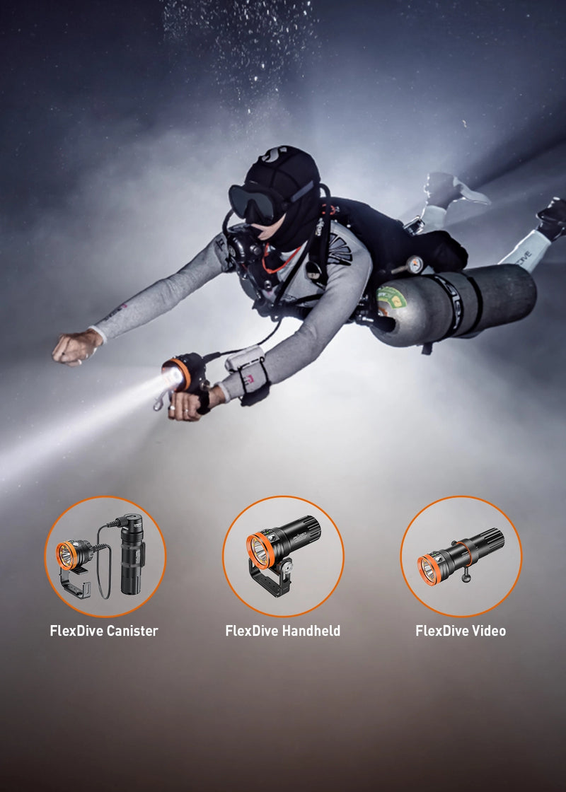 OrcaTorch FlexDive Dive Light New Release  - Mobile