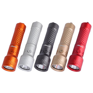 OrcaTorch ORCA7 Professional Dive Light | 3000 Lumens Palm-sized Diving Light with SOS