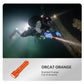OrcaTorch ORCA7 Professional Dive Light | 3000 Lumens Palm-sized Diving Light with SOS