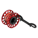 Phantom 2.0 30M Scuba Diving Finger Spool Reel with 316 Stainless Steel Black Double Ended Clip for Underwater Water Sport OrcaTorch Dive Lights