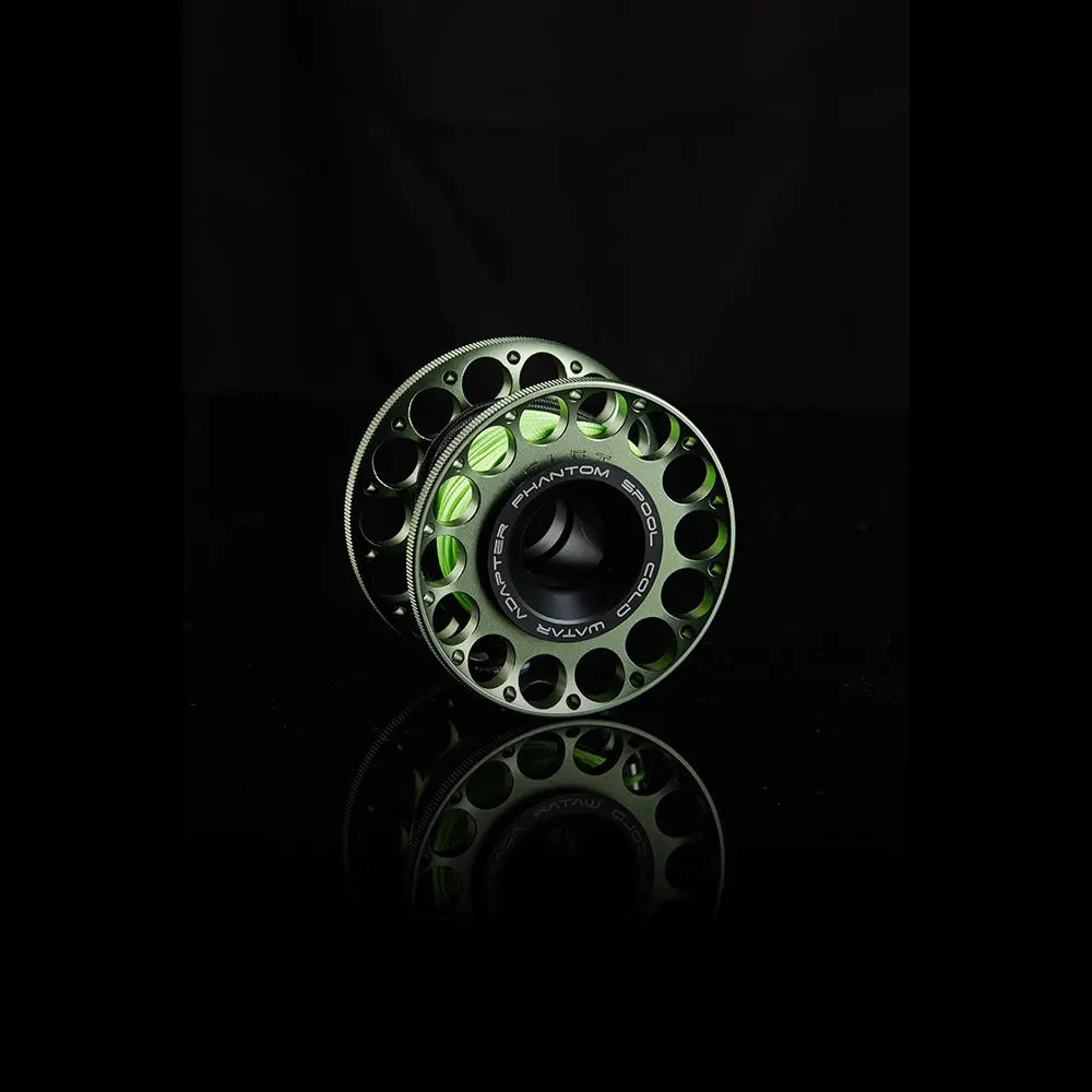 Phantom 2.0 30M Scuba Diving Finger Spool Reel with 316 Stainless Steel Black Double Ended Clip for Underwater Water Sport OrcaTorch Dive Lights