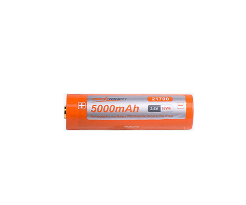 OrcaTorch 21700 Batterie USB 5000mAh
