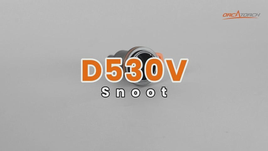 OrcaTorch Snoot for D530V Dive Light