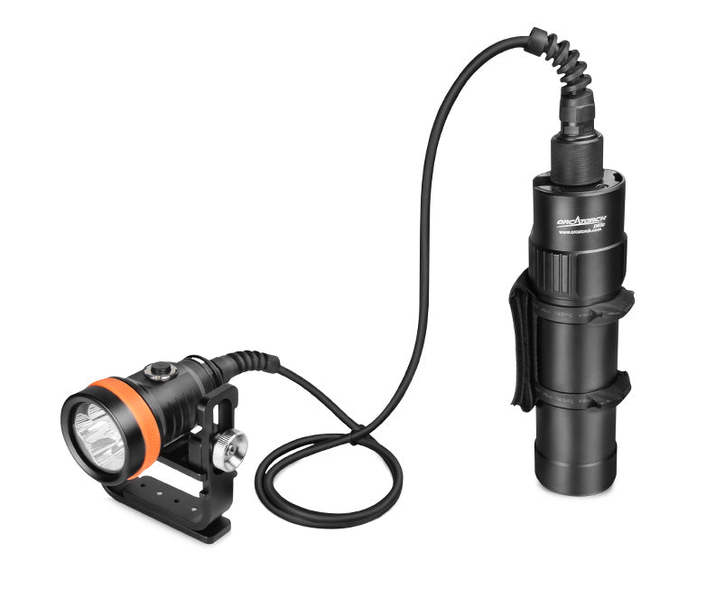 OrcaTorch D630 V2.0 4000 Lumens Powerful Canister Dive Light for Cave Diving, Wreck Diving, etc - OrcaTorch Technology Limited