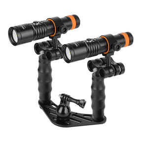 OrcaTorch D710V Unterwasser-Video-Tauchlampe mit 3 Farben für die Fotografie
